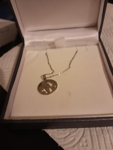 silver chain and pendant