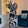 Brand New Virgo Boutique Cow Print Striped Midi Dress - Size XL (UK 14-16 / EU 42-44) Image 4