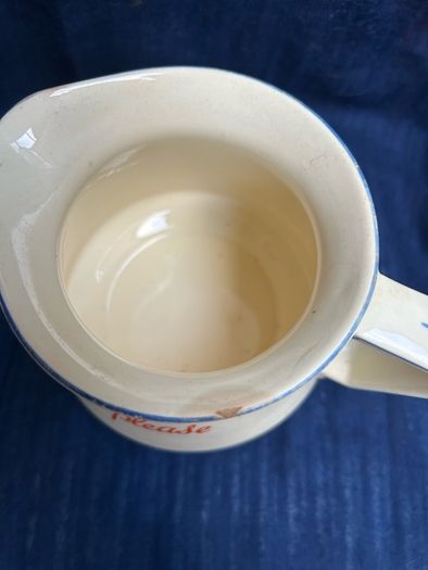 1940s Players Please ceramic advertising water jug