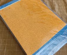 Glittery sticky backed foam card