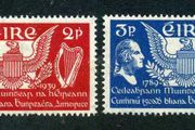 1939 Ireland US Constitutions (150th Anniversary) Commemorative Stamps Mounted Mint