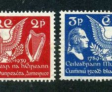 1939 Ireland US Constitutions (150th Anniversary) Commemorative Stamps Mounted Mint