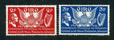 1939 Ireland US Constitutions (150th Anniversary) Commemorative Stamps Mounted Mint
