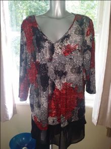 Marina Kaneva Plus Lovely Tunic size UK18/20 Loose fiiting Postage included