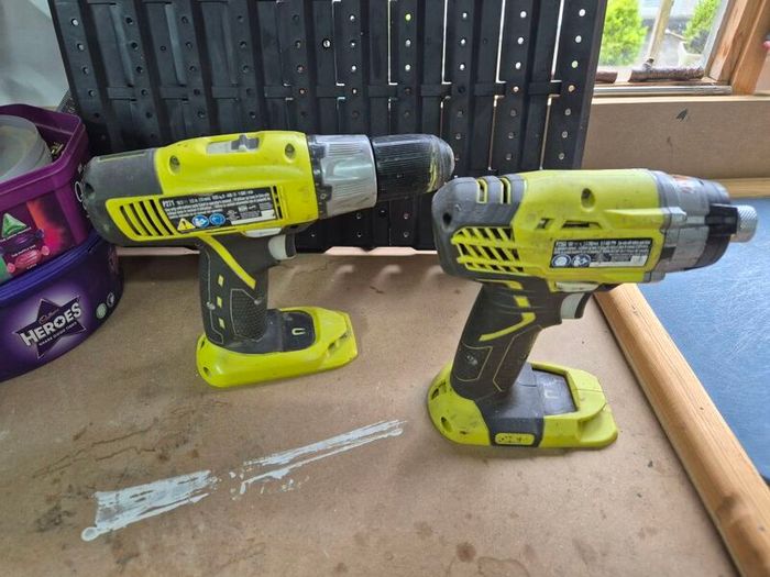 Ryobi pair. Drill and Impact Driver