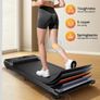 Walking Pad Treadmill, 6km/h Under Desk Treadmill for Home, 2.5HP Quiet Portable Electric Running Pad, Office Mini Walking Machine, 300LBS Capacity, Remote & LED Display, No Assembly Image 2