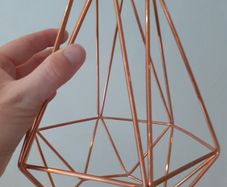 Rose gold ceiling light