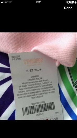 Girls BNWT gymboree hat 6/12 mths