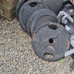 weight plates, barbell, squat rack
