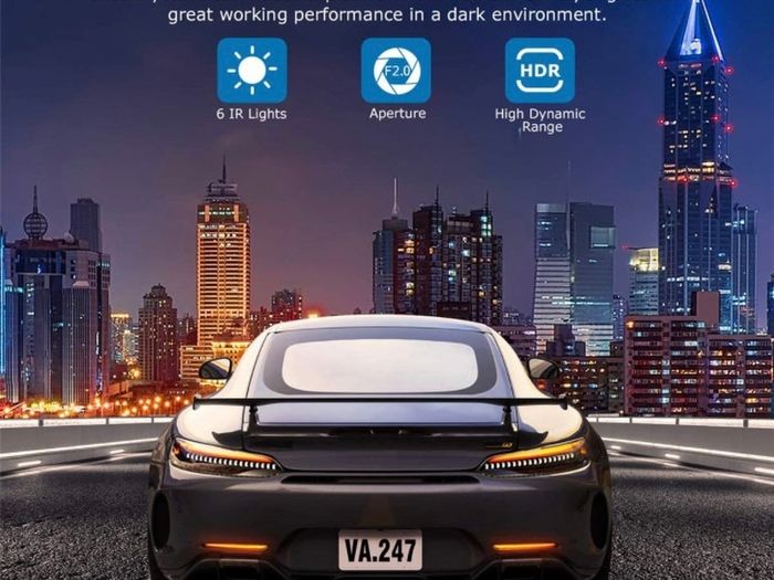 Dash Cam Front and Rear 1080P Full HD Dual Dash Camera In Car Camera Dashboard Camera Dashcam for Cars 170 Wide Angle HDR with 3.0" LCD Display Night Vision Motion Detection and G-sensor (FREE POSTAGE)