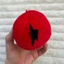 Angry Birds Plush Backpack Clip Red Bird approx. 10 cm. Used Please see photos Image 7