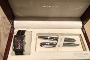 Jos Von Arx Gents Watch and Silver Plated Pen Set