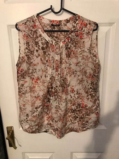 massimo dutti 100% mulberry silk top