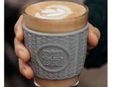 Funk My World - Grey Eco-Friendly Travel Mug Borosilicate Glass - 12oz Barrister Friendly