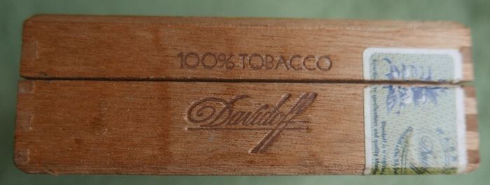 Vintage Wooden Cigar Box Davidoff ,Vintage Empty Cigar Box