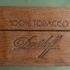 Vintage Wooden Cigar Box Davidoff ,Vintage Empty Cigar Box