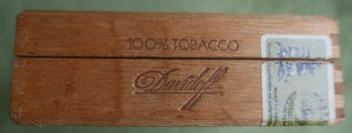 Vintage Wooden Cigar Box Davidoff ,Vintage Empty Cigar Box