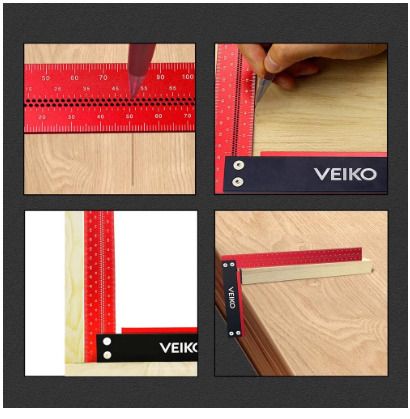 BRAND NEW 300mm Precision Woodworking Aluminum Hole Scribing Gauge Woodworking Carpenter Scriber Marking Device Metric