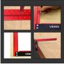 BRAND NEW 300mm Precision Woodworking Aluminum Hole Scribing Gauge Woodworking Carpenter Scriber Marking Device Metric Image 3