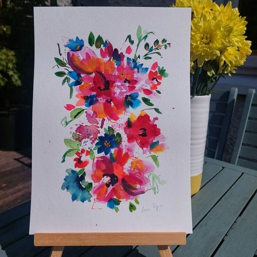 Original Watercolour Floral Painting