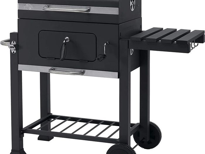 Grillwagen Toronto Click Charcoal Barbecue, Anthracite/Stainless Steel