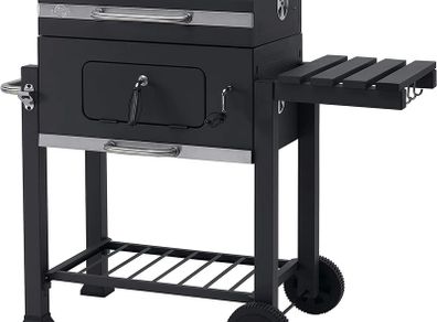 Grillwagen Toronto Click Charcoal Barbecue, Anthracite/Stainless Steel