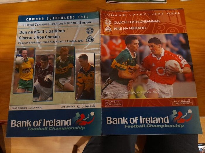 GAA various All Ireland SFC quarter and semi finals programmes