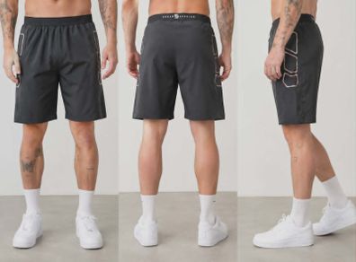 Urban Session Men's Black Sports Shorts