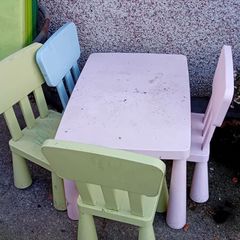 Ikea children's table and 4 chairs