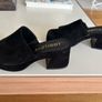 Spanish designer suede black platform sandals NEW Image 2