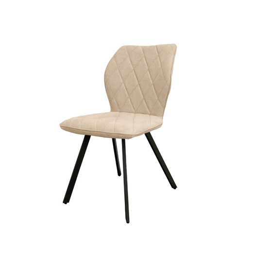 Cappuccino Stitch Dining Chair  Beige Chenille