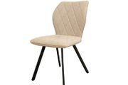 Cappuccino Stitch Dining Chair  Beige Chenille