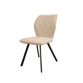 Cappuccino Stitch Dining Chair  Beige Chenille