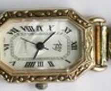 Ross Simons Vintage Multi-Stone Cameo Slide Charm Wrist Watch Gold Plated Watch