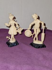 Pair of Vintage Italian made plastic figures