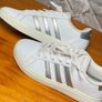 Adidas Grand Court Lifestyle Tennis Ladies Trainers White/Silver Stripes UK5 EUR38 Image 5