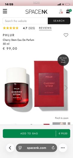 New PHLUR Cherry Stem EDP 50mls