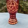 Carved wooden Pentagram Chalice Image 3