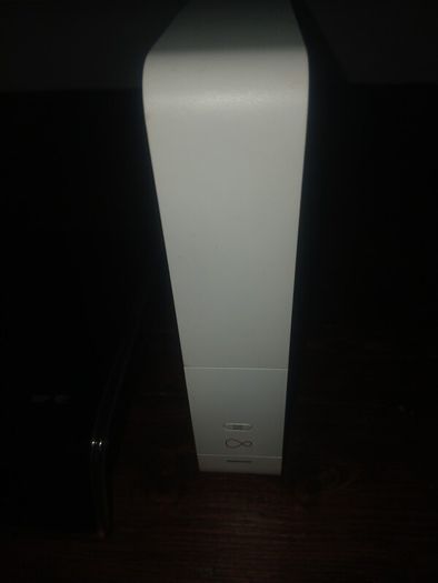 Virgin Media box, hub and cables.
