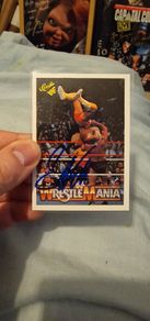 WWE Greg The Hammer Valentine Signed Card - WWE