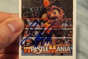 WWE Greg The Hammer Valentine Signed Card - WWE