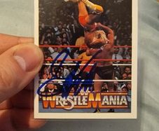 WWE Greg The Hammer Valentine Signed Card - WWE