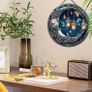 3in1 Matching Set: Grey Persian Style Rug + Home Decoration + Small Lamp Image 7
