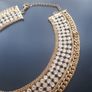 Vintage Golden and Diamond Necklace Image 6
