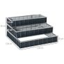 118cm x 118cm x 62cm 3 Tier Raised Garden Bed, Metal Elevated Planer Box Kit Flower Pot w/ A Pairs of Glove for Backyard, Patio to Grow Vegetables, Herbs, and Flowers, Grey Image 3