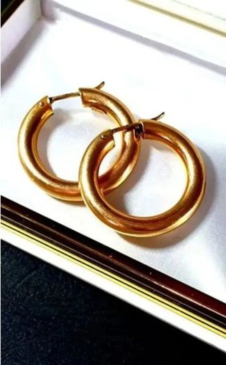 Vintage Chunky 9ct Gold Hoops