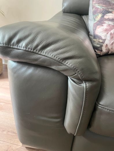 leather sofa & armchair