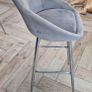 High Stool x4 - Grey Suede Image 2