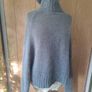 Made in Italy grey cape turtleneck jumper Image 8