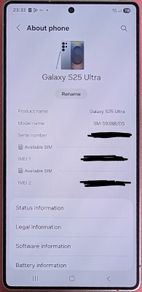 Samsung Galaxy S25 Ultra 5G 256GB 12GB (Titanium Silver Blue)